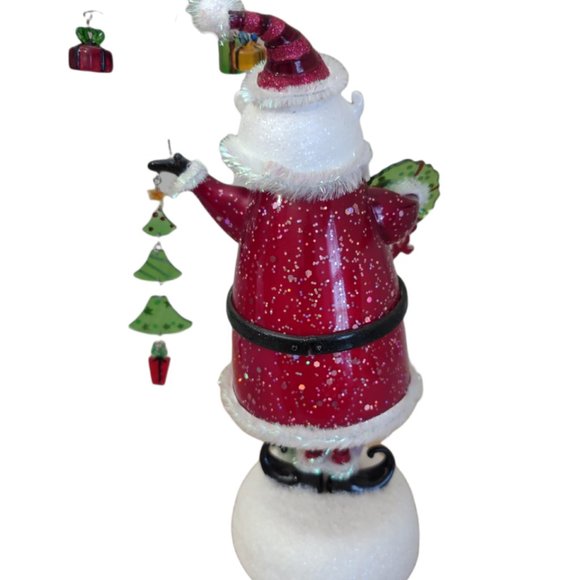 💖HP💖JC Penny Home Collection Acrylic Jiggle Santa Light 12 1/4" Tall Christmas - Picture 5 of 9
